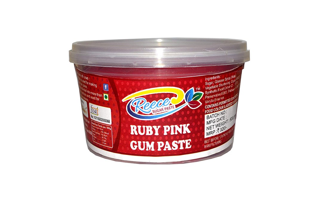 Reece Ruby Pink Gum Paste    Tub  500 grams